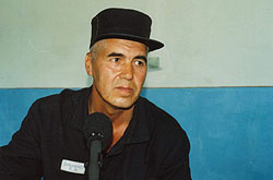 Muhammad Bekjanov in prison hospital, Tashkent, 2003