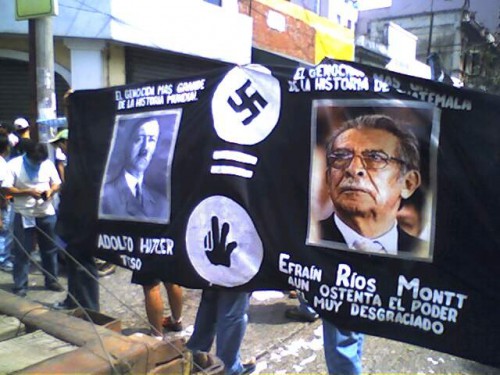 General Efraín Ríos Montt Genocide Protest