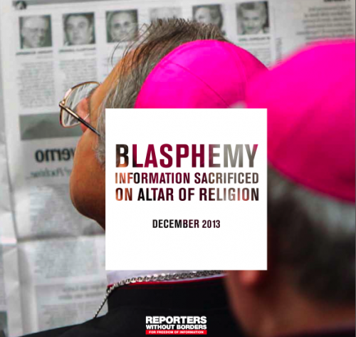 RSF Blasphemy Report Cover