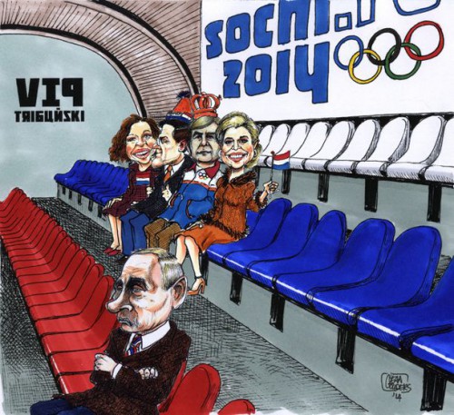 Cartoon: Dutch Prime Minister, Royals to attend Sochi Games