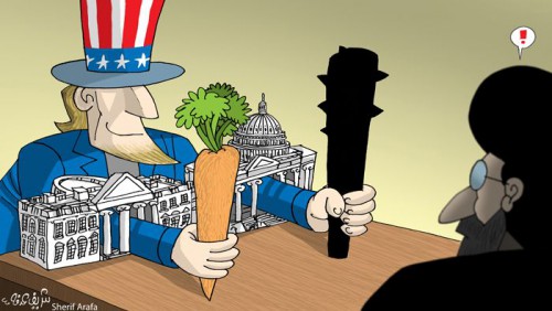 Cartoon: USA & Iran