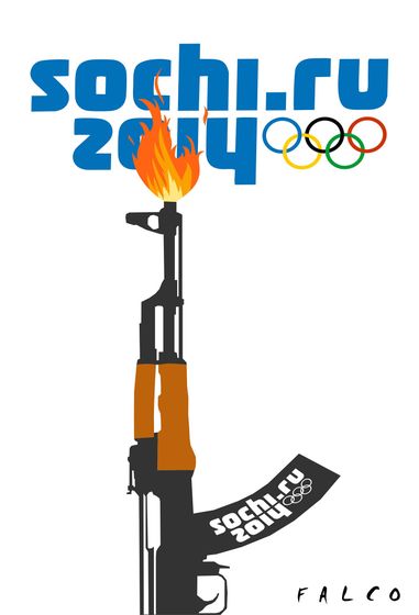 Cartoon: Sochi Torch