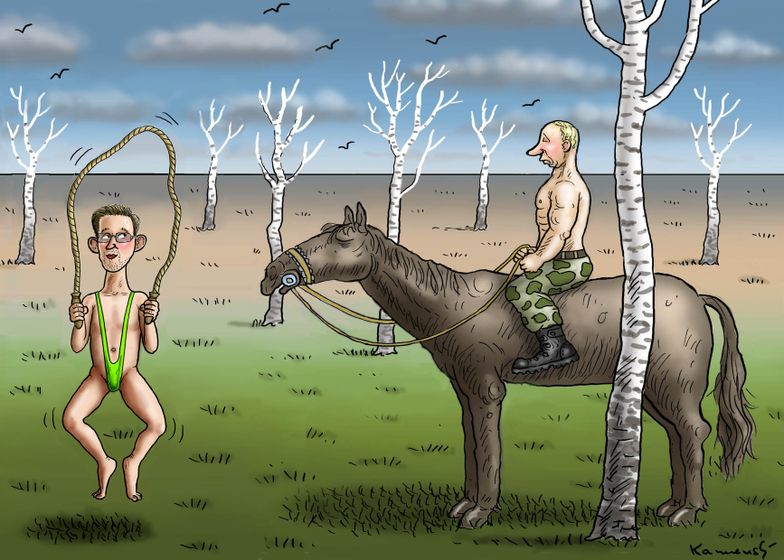 Cartoon: Snowden in the Taiga Tanga