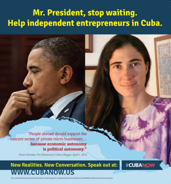 #Cubanow advertisement