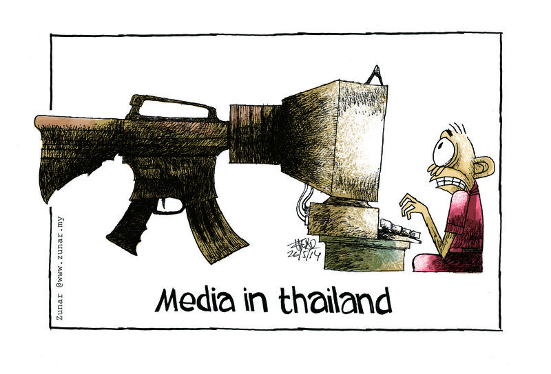 Cartoon: Media in Thailand