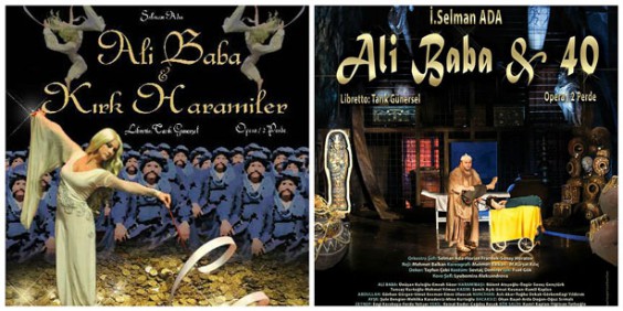 Posters of the opera Ali Baba & 40. Images provided by the author.