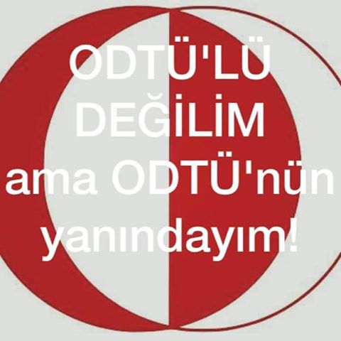 "I'm not from ODTÜ but I side with ODTÜ." Image provided by the author.