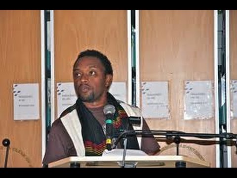 Ethiopian poet and essayist Bewketu Seyoum reciting his work. Image via Youtube user:   Yehabesha.com